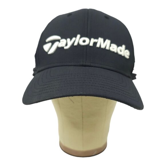 TaylorMade Tour Radar SIM TP5 Stealth Golf Adjustable Strapback Cap Black Hat - Picture 10 of 14